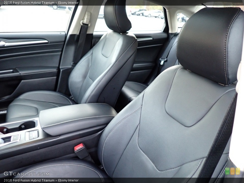 Ebony Interior Front Seat for the 2018 Ford Fusion Hybrid Titanium #145127733