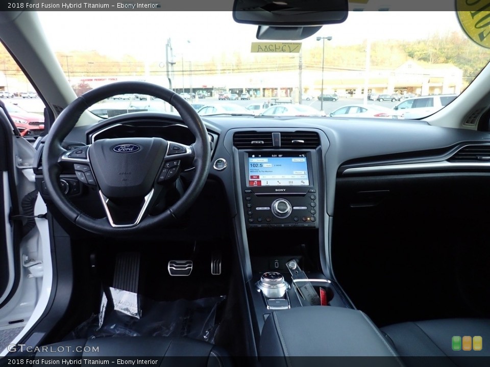 Ebony Interior Dashboard for the 2018 Ford Fusion Hybrid Titanium #145127772
