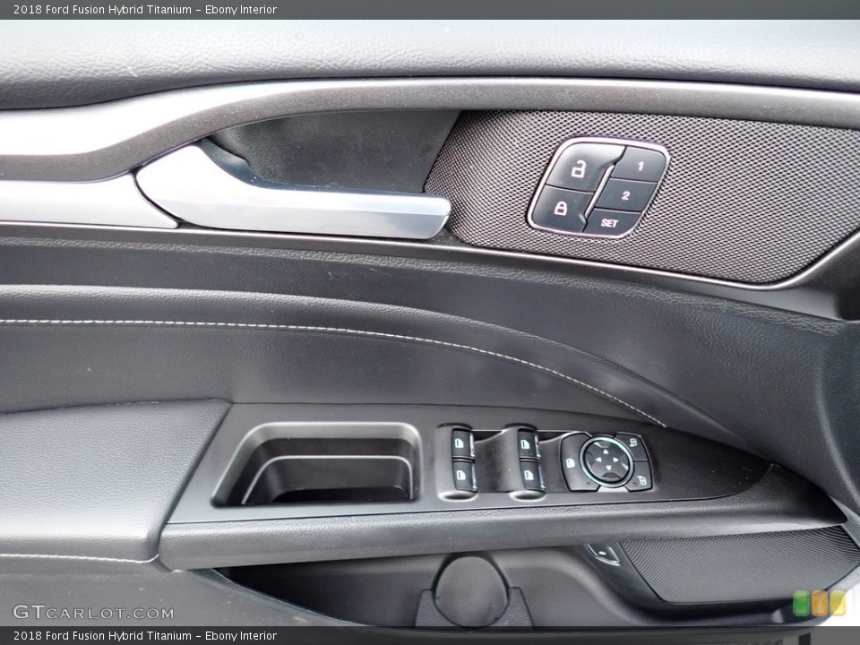 Ebony Interior Door Panel for the 2018 Ford Fusion Hybrid Titanium #145127793