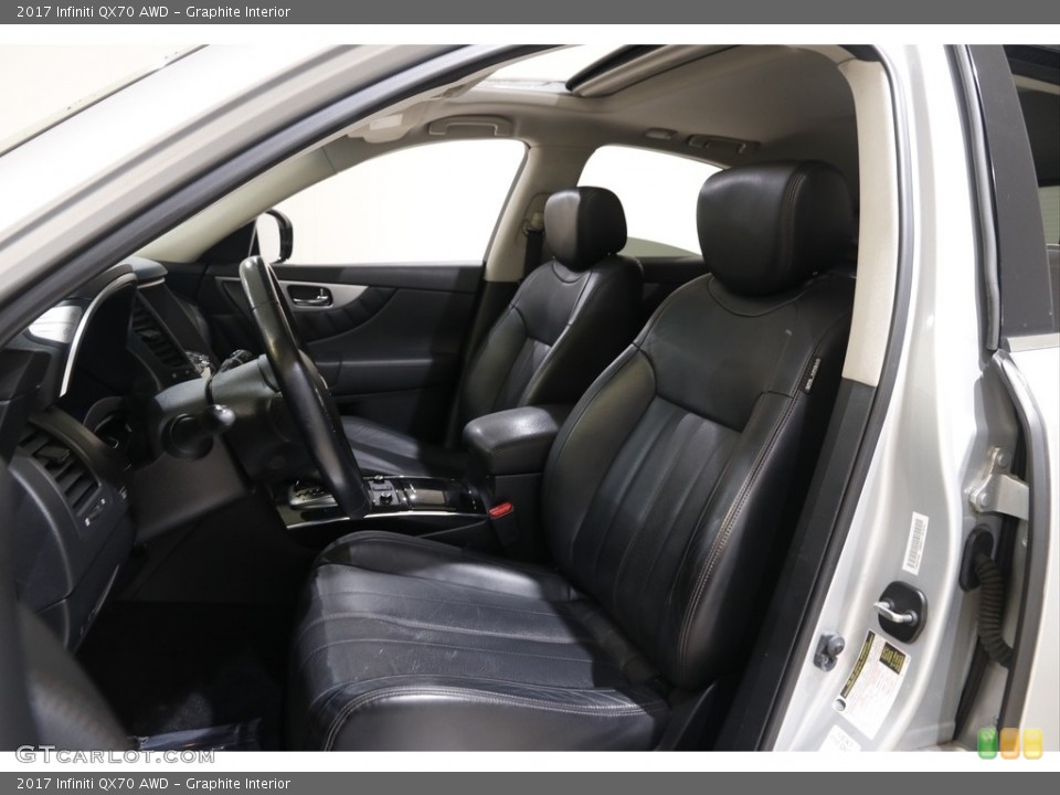 Graphite Interior Front Seat for the 2017 Infiniti QX70 AWD #145130262