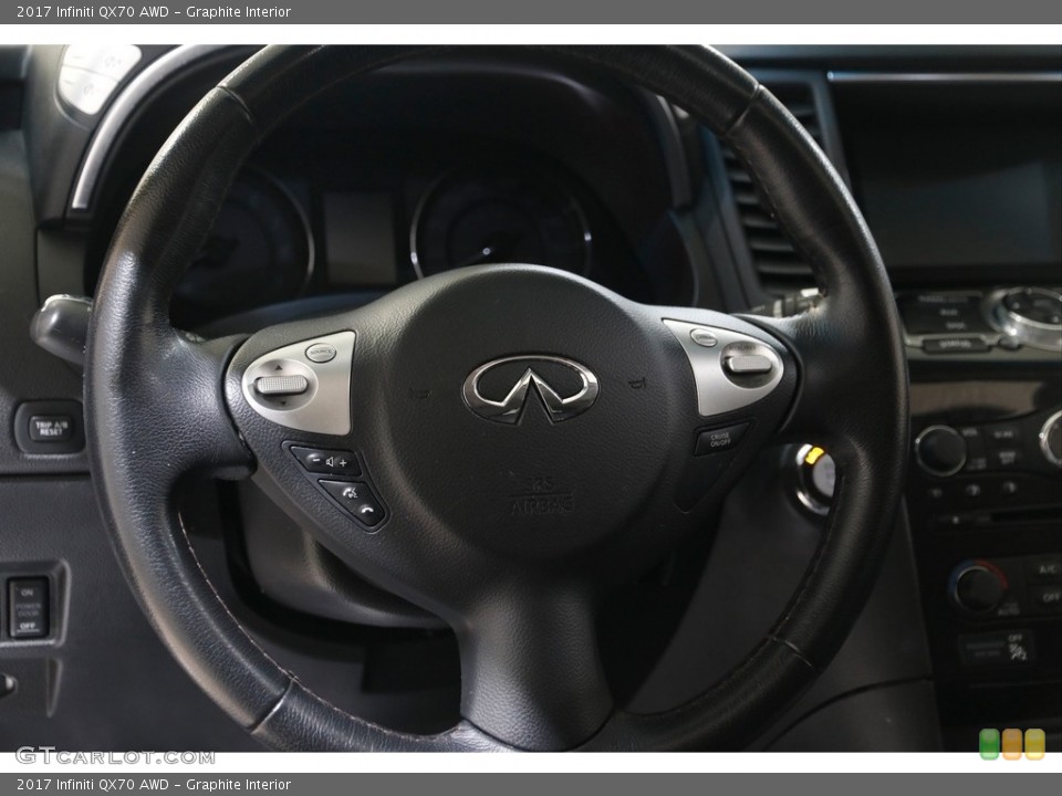 Graphite Interior Steering Wheel for the 2017 Infiniti QX70 AWD #145130268