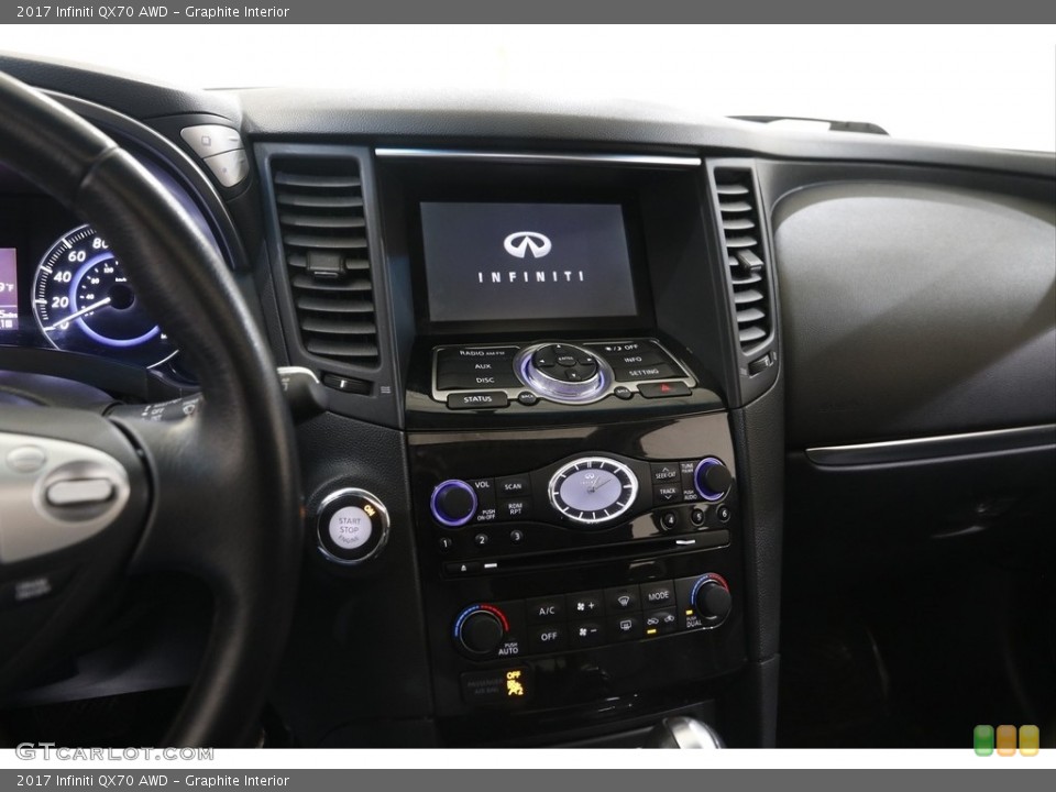 Graphite Interior Controls for the 2017 Infiniti QX70 AWD #145130274