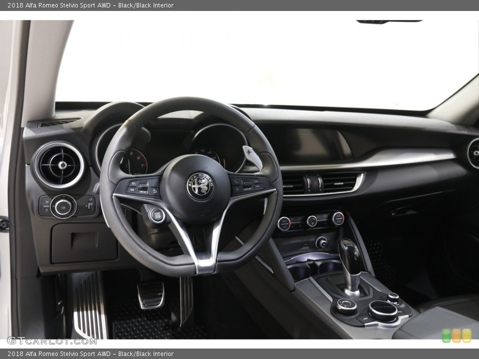 Black/Black Interior Dashboard for the 2018 Alfa Romeo Stelvio Sport AWD #145130475