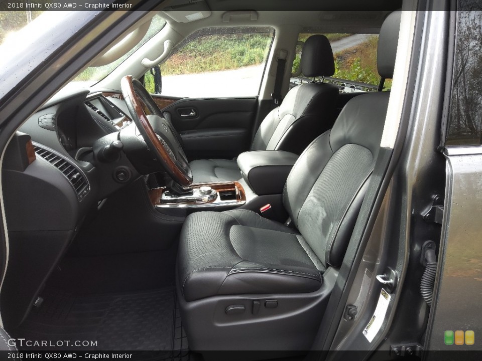 Graphite Interior Front Seat for the 2018 Infiniti QX80 AWD #145131028