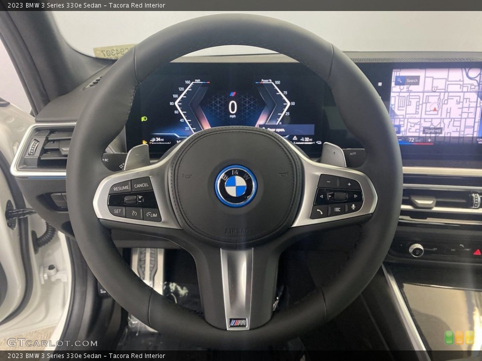 Tacora Red Interior Steering Wheel for the 2023 BMW 3 Series 330e Sedan #145131039