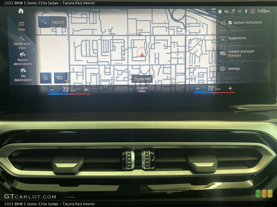 Tacora Red Interior Navigation for the 2023 BMW 3 Series 330e Sedan #145131166