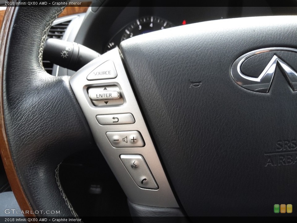 Graphite Interior Steering Wheel for the 2018 Infiniti QX80 AWD #145131312