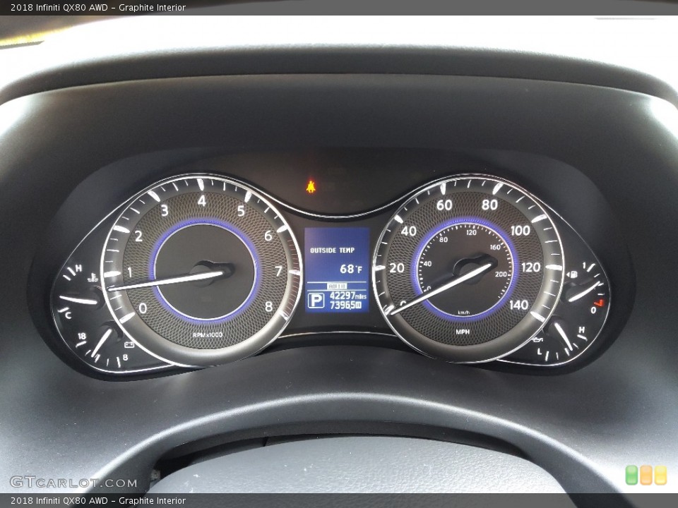 Graphite Interior Gauges for the 2018 Infiniti QX80 AWD #145131360