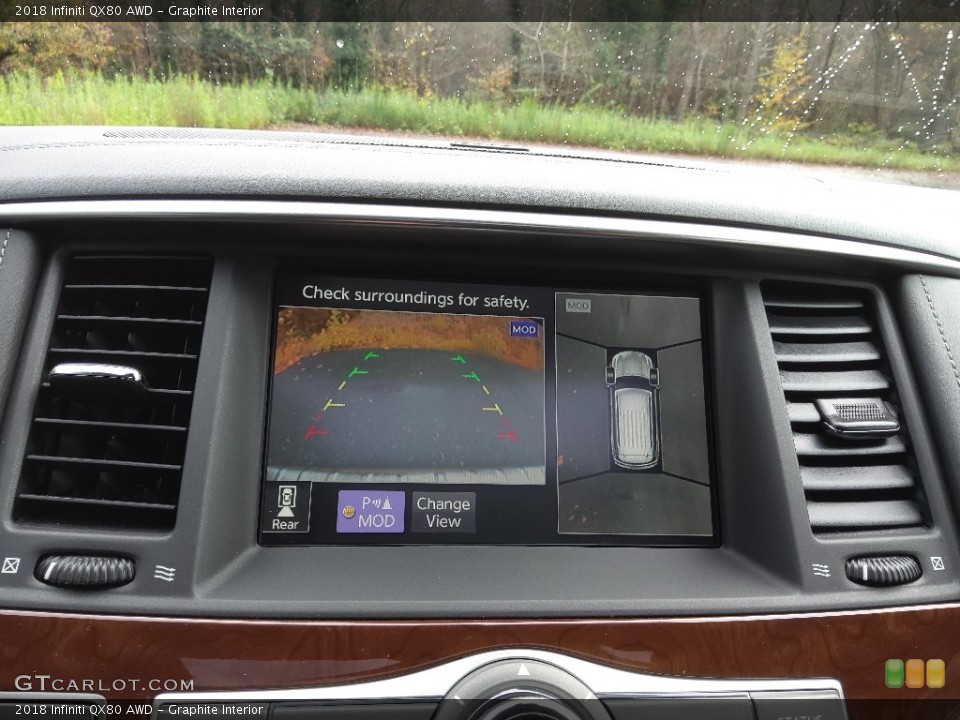 Graphite Interior Controls for the 2018 Infiniti QX80 AWD #145131460