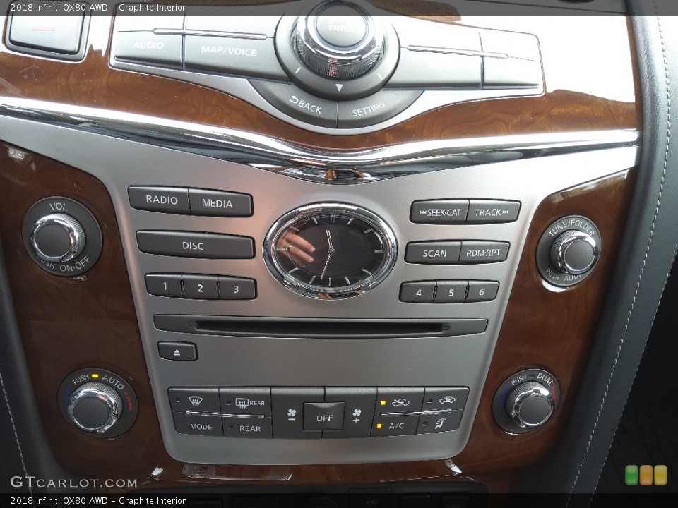 Graphite Interior Controls for the 2018 Infiniti QX80 AWD #145131550