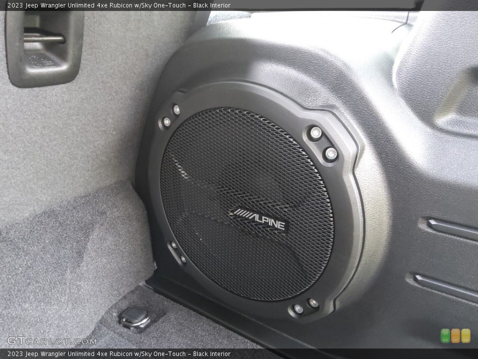 Black Interior Audio System for the 2023 Jeep Wrangler Unlimited 4xe Rubicon w/Sky One-Touch #145132246
