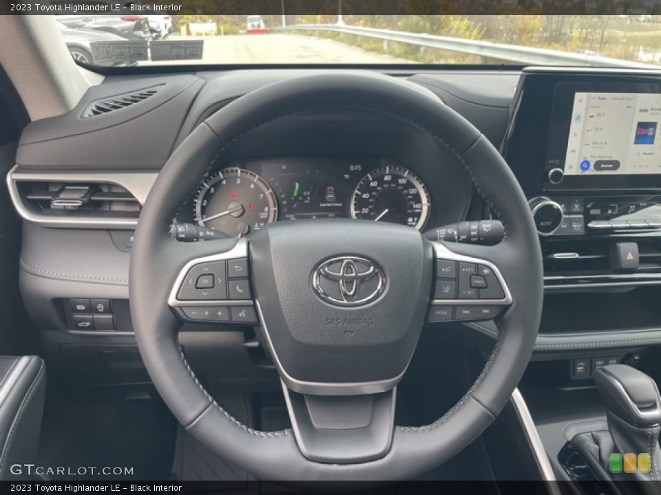 Black Interior Steering Wheel for the 2023 Toyota Highlander LE #145133306
