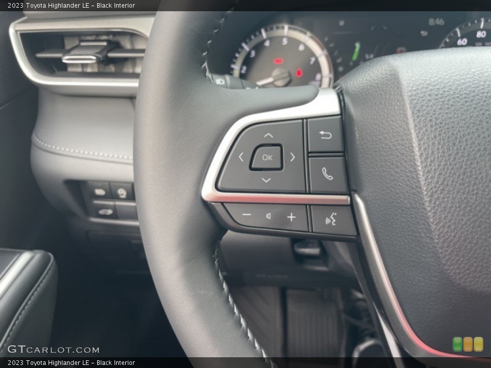 Black Interior Steering Wheel for the 2023 Toyota Highlander LE #145133453