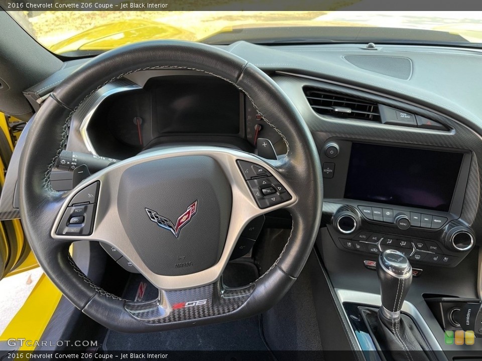 Jet Black Interior Steering Wheel for the 2016 Chevrolet Corvette Z06 Coupe #145133516