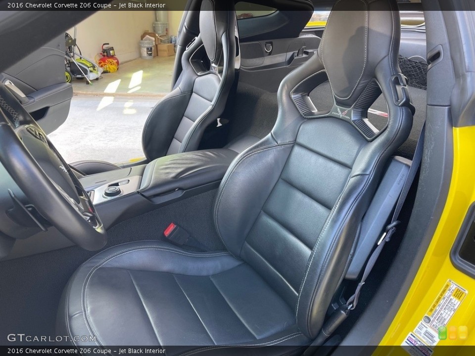 Jet Black Interior Front Seat for the 2016 Chevrolet Corvette Z06 Coupe #145133960