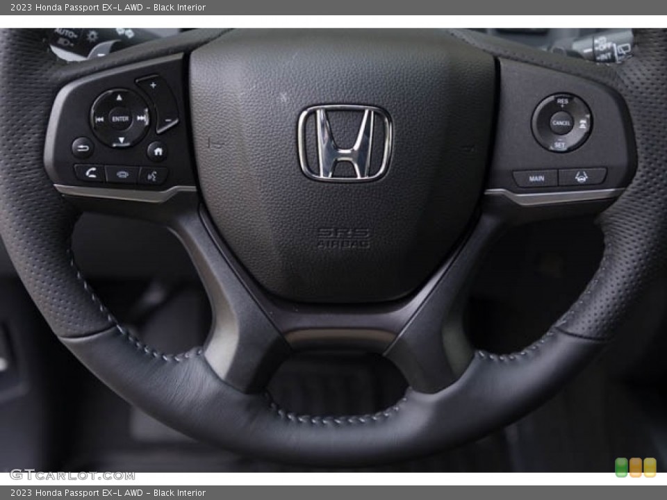 Black Interior Steering Wheel for the 2023 Honda Passport EX-L AWD #145134692