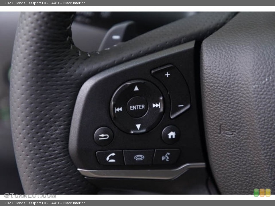 Black Interior Steering Wheel for the 2023 Honda Passport EX-L AWD #145134707