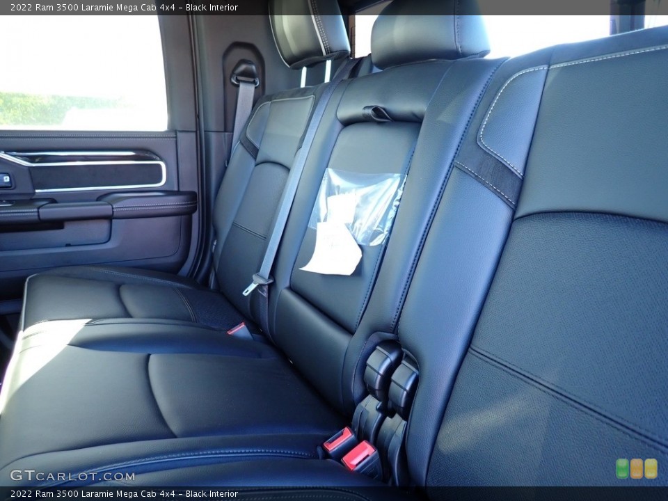 Black Interior Rear Seat for the 2022 Ram 3500 Laramie Mega Cab 4x4 #145137243