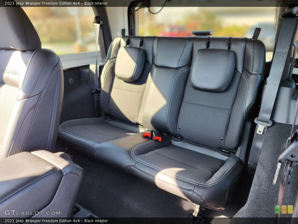 Black Interior Rear Seat for the 2023 Jeep Wrangler Freedom Edition 4x4 #145137891