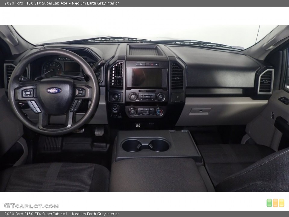 Medium Earth Gray Interior Dashboard for the 2020 Ford F150 STX SuperCab 4x4 #145138122
