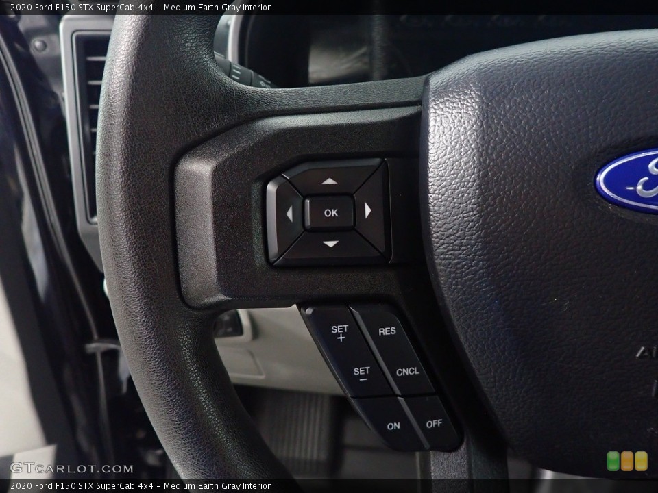 Medium Earth Gray Interior Steering Wheel for the 2020 Ford F150 STX SuperCab 4x4 #145138233