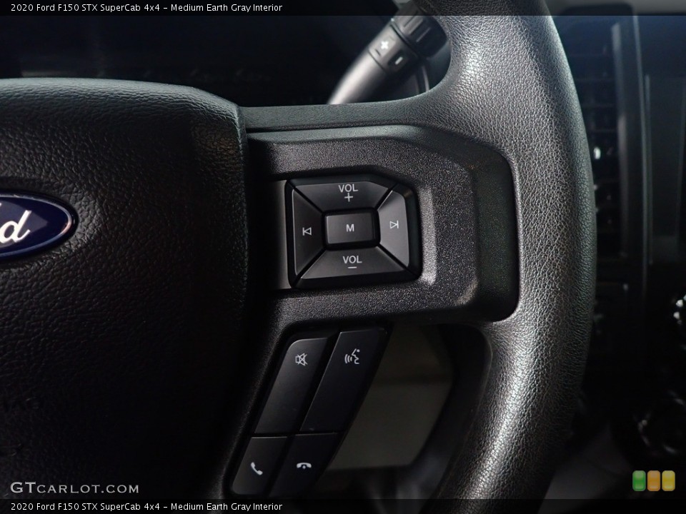 Medium Earth Gray Interior Steering Wheel for the 2020 Ford F150 STX SuperCab 4x4 #145138260