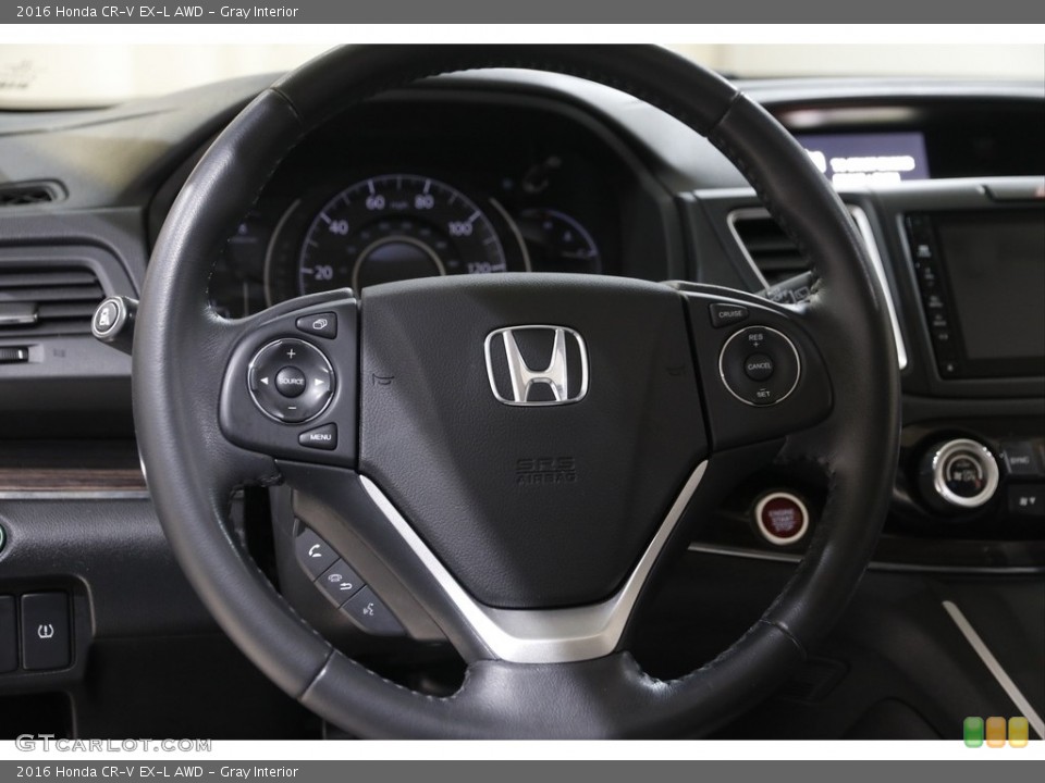 Gray Interior Steering Wheel for the 2016 Honda CR-V EX-L AWD #145138263