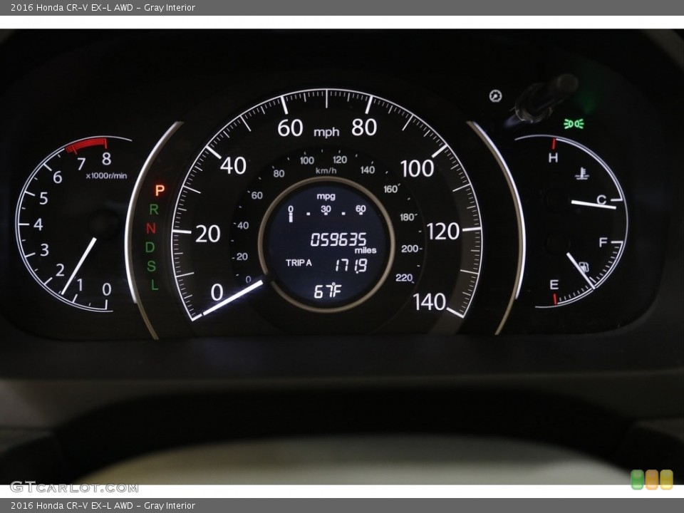Gray Interior Gauges for the 2016 Honda CR-V EX-L AWD #145138290