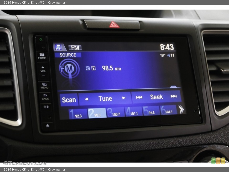 Gray Interior Audio System for the 2016 Honda CR-V EX-L AWD #145138401