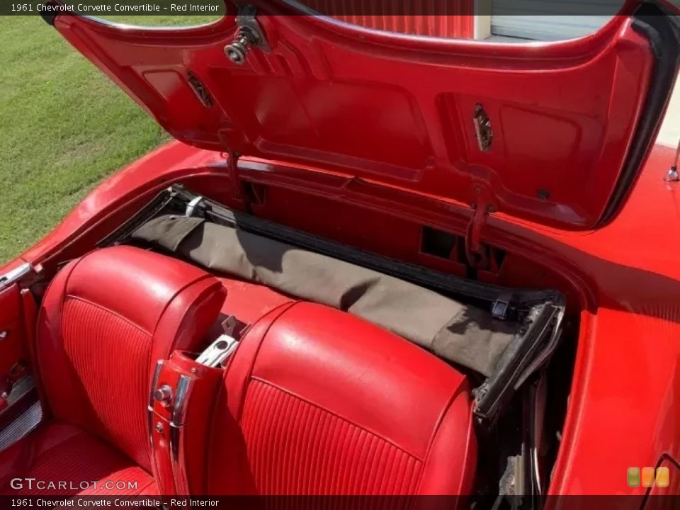 Red 1961 Chevrolet Corvette Interiors
