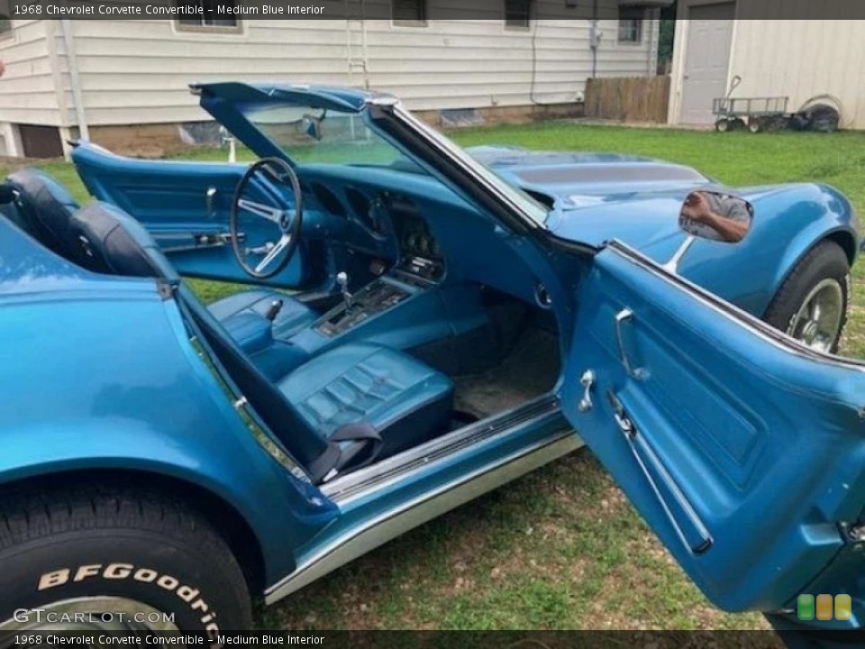Medium Blue Interior Photo for the 1968 Chevrolet Corvette Convertible #145141356