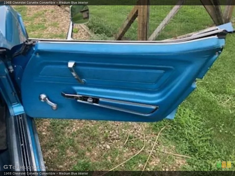 Medium Blue Interior Door Panel for the 1968 Chevrolet Corvette Convertible #145141539