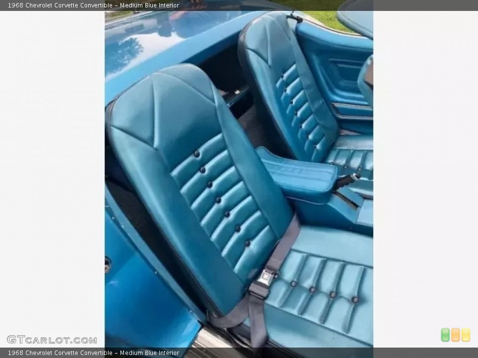 Medium Blue 1968 Chevrolet Corvette Interiors