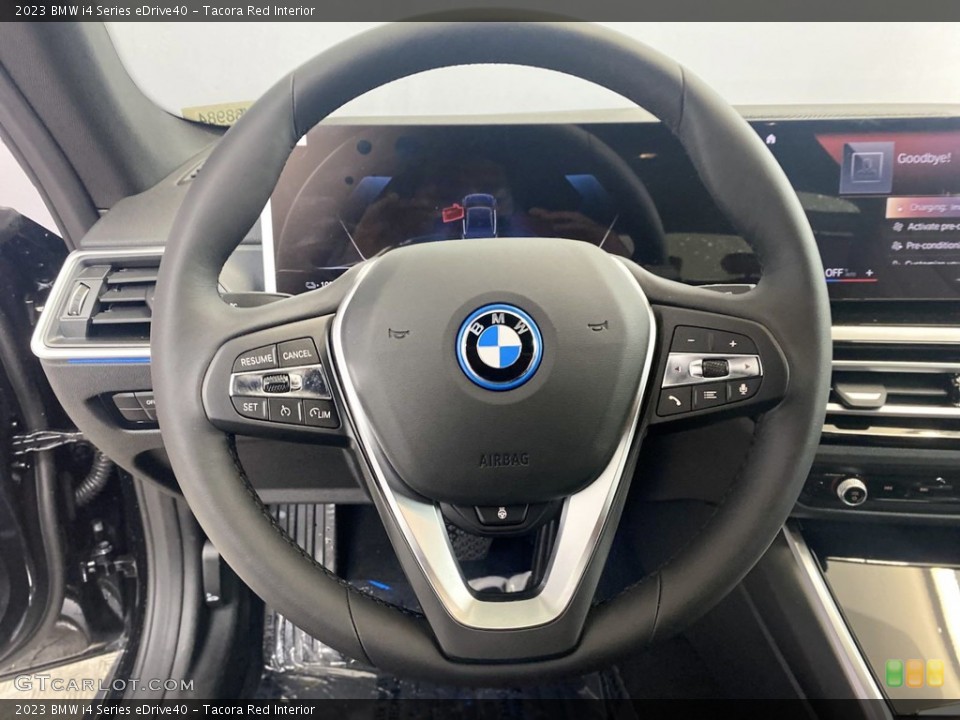 Tacora Red Interior Steering Wheel for the 2023 BMW i4 Series eDrive40 #145146432