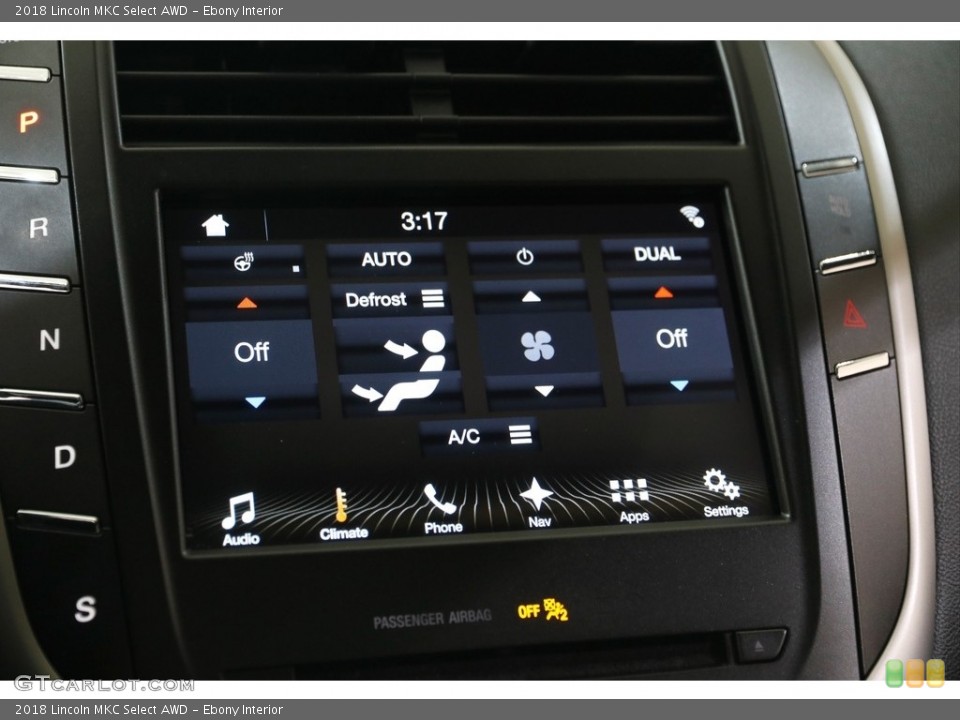Ebony Interior Controls for the 2018 Lincoln MKC Select AWD #145147284