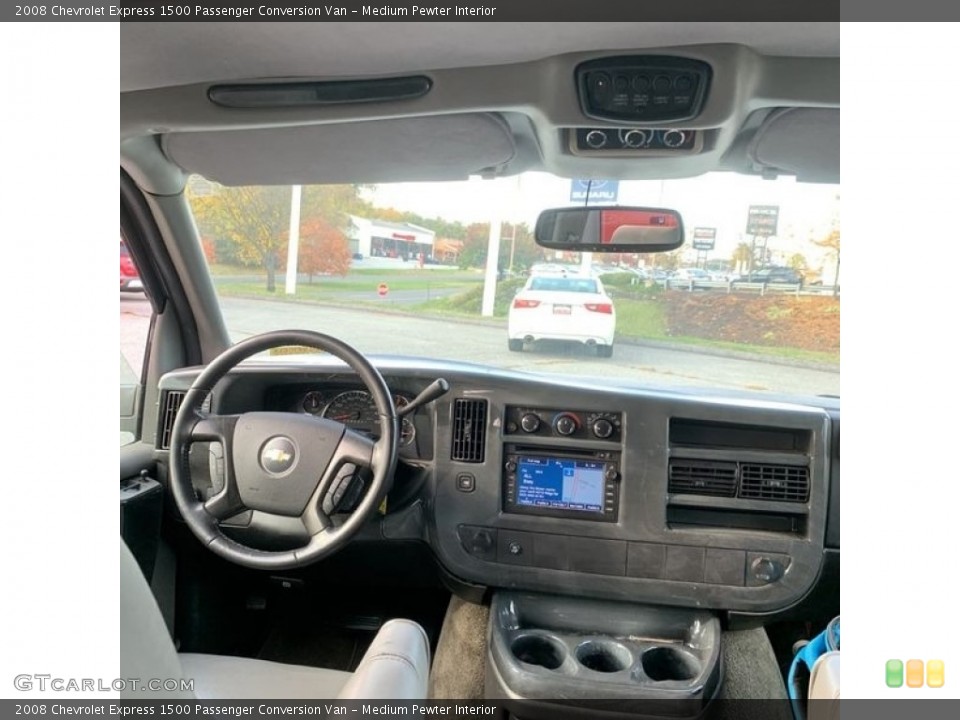 Medium Pewter Interior Dashboard for the 2008 Chevrolet Express 1500 Passenger Conversion Van #145150354