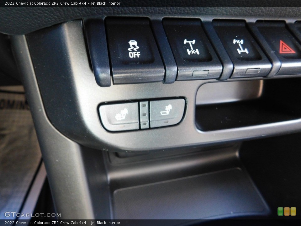 Jet Black Interior Controls for the 2022 Chevrolet Colorado ZR2 Crew Cab 4x4 #145151023
