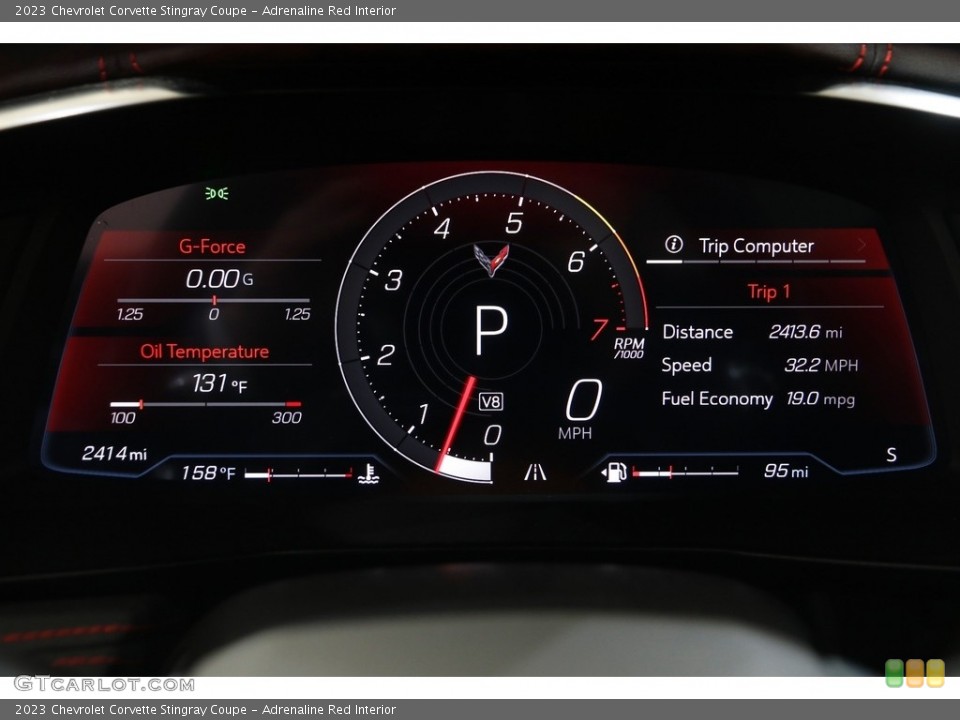 Adrenaline Red Interior Gauges for the 2023 Chevrolet Corvette Stingray Coupe #145153360
