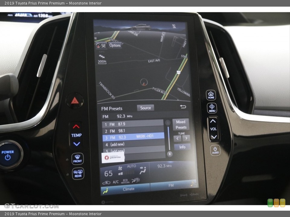 Moonstone Interior Navigation for the 2019 Toyota Prius Prime Premium #145154512