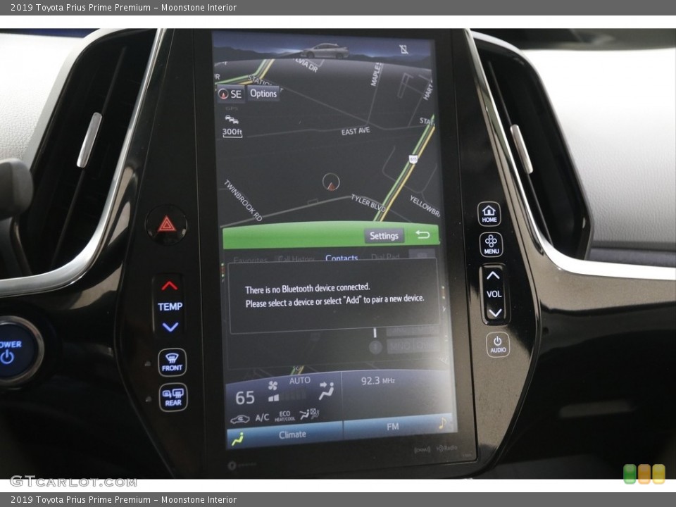 Moonstone Interior Navigation for the 2019 Toyota Prius Prime Premium #145154536