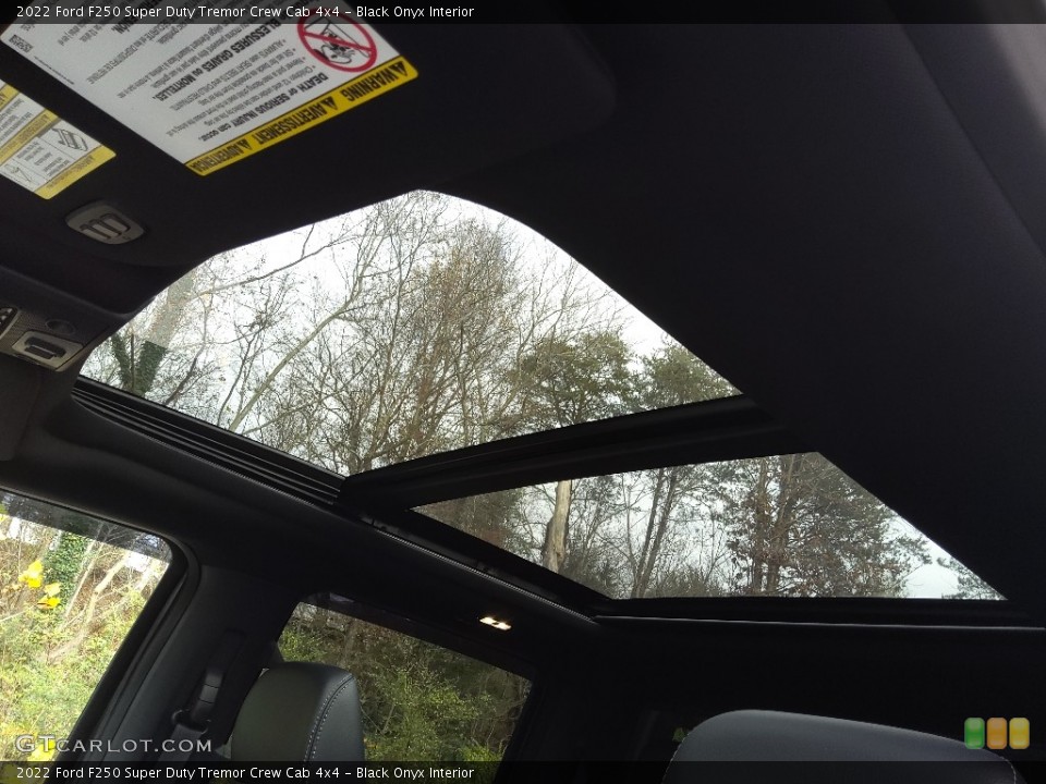 Black Onyx Interior Sunroof for the 2022 Ford F250 Super Duty Tremor Crew Cab 4x4 #145156096