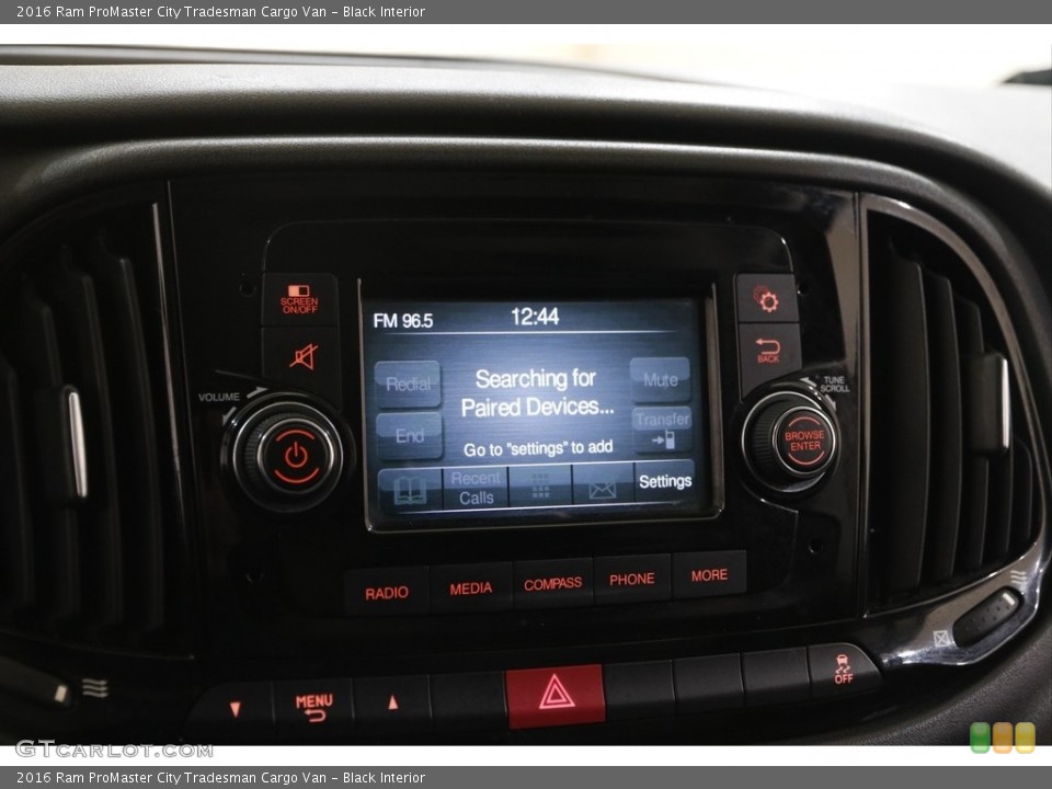 Black Interior Controls for the 2016 Ram ProMaster City Tradesman Cargo Van #145156171