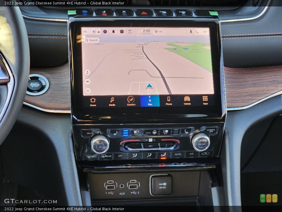 Global Black Interior Navigation for the 2022 Jeep Grand Cherokee Summit 4XE Hybrid #145157366