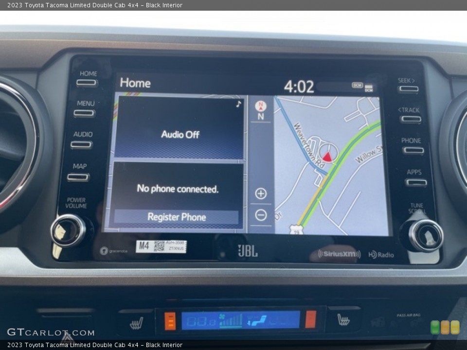 Black Interior Navigation for the 2023 Toyota Tacoma Limited Double Cab 4x4 #145157926