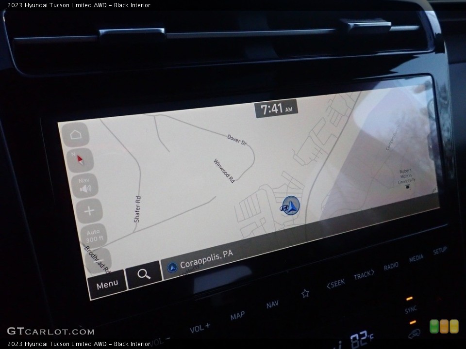 Black Interior Navigation for the 2023 Hyundai Tucson Limited AWD #145158454