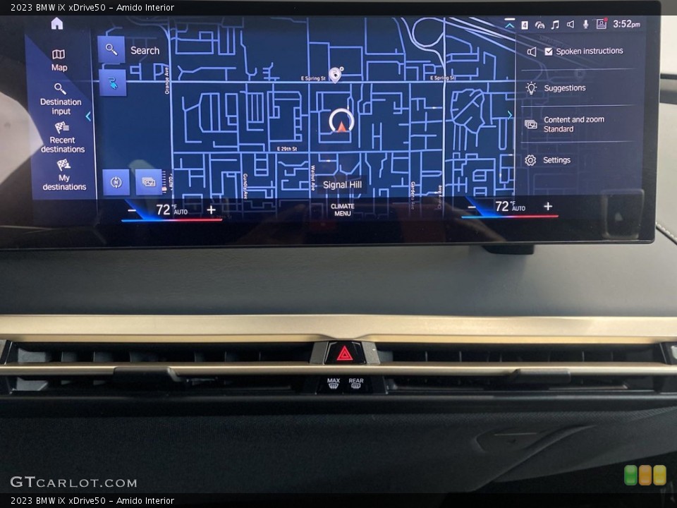 Amido Interior Navigation for the 2023 BMW iX xDrive50 #145158484