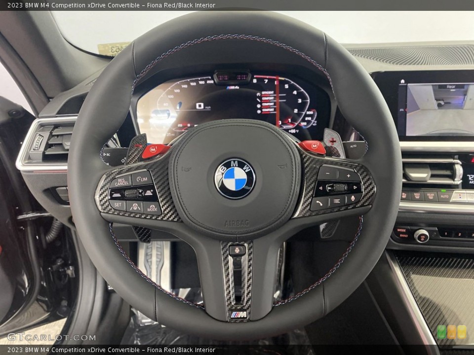 Fiona Red/Black Interior Steering Wheel for the 2023 BMW M4 Competition xDrive Convertible #145159726
