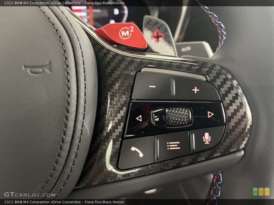 Fiona Red/Black Interior Steering Wheel for the 2023 BMW M4 Competition xDrive Convertible #145159780