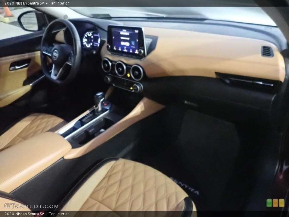 Tan Interior Front Seat for the 2020 Nissan Sentra SV #145160881