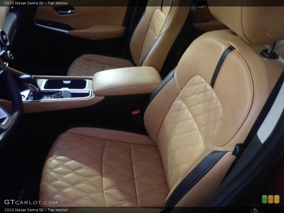 Tan Interior Front Seat for the 2020 Nissan Sentra SV #145160983